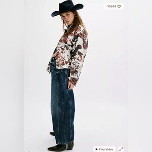 Free People Dark Blue Flare Jeans